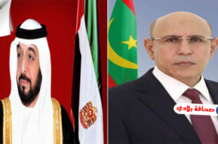 رئيس الجمهورية الموريتانية يهنئ رئيس دولة الإمارات