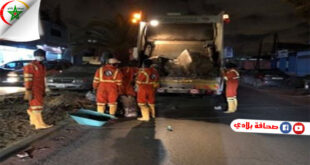 ليبيا : استمرار أعمال النظافة على مدار الاربع والعشرين ساعة ببلدية سوق الجمعة