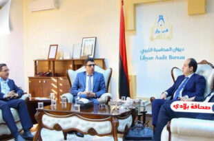 أحمد عمر معيتيق يناقش مع وزير المالية ورئيس ديوان المحاسبة الليبي ميزانية العام 2020 