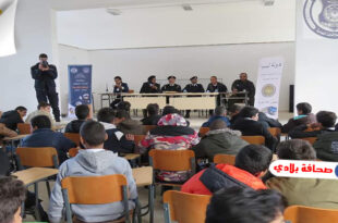 مديرية الأمن الليبي بمدينة تاجوراء تقوم بمحاضرات توعوية لطلاب المدارس