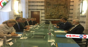 وزير الخارجية بحكومة الوفاق الوطني الليبية يلتقي وزير خارجية ايطاليا