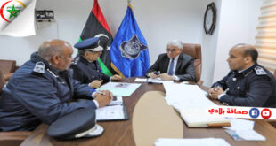 وزير الداخلية الليبي المفوض يبحث مجالات التدريب وتطوير مناهج التدريب لمنتسبي الوزارة