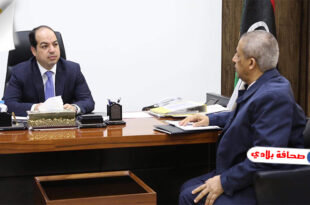" أحمد معيتيق" يجتمع مع "ميلاد الطاهر" لاستعراض الخطوات المتخذة بشأن الإيرادات المالية للبلديات الليبية