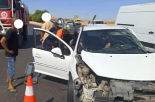 مفجع: حادثة سيرخطيرة بالطريق السيار ببلدية وادي الفضة