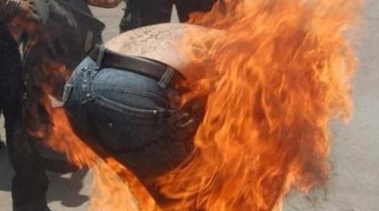 مفجع … أربعيني يضرم النار في جسده بشكل عمدي وسط الشارع العام