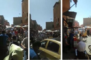 المدينة العتيقة مراكش تعاني من الفوضى و الازدحام وغياب السلامة بسبب الباعة المتجولون