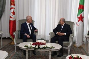 عبد المجيد تبون يتلقى مكالمة هاتفية من رئيس الجمهورية التونسية قيس سعيد لهذا السبب