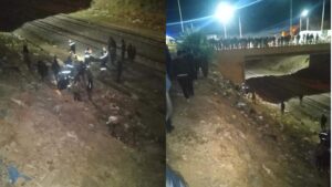 مفجع: سقوط فتاة من حافة جسر اشبيليا إلى أسفل السكة الحديدية