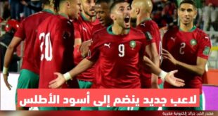 لاعب جديد ينضم إلى أسود الأطلس