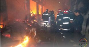 كارثة بالدار البيضاء: حريق يلتهم 11 محلا وجهود بطولية لإنقاذ الوضع