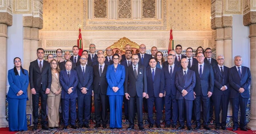 مراسيم تعيين الحكومة المغربية الجديدة برئاسة فاطمة الزهراء المنصوري بالقصر الملكي بالرباط أكتوبر 2026